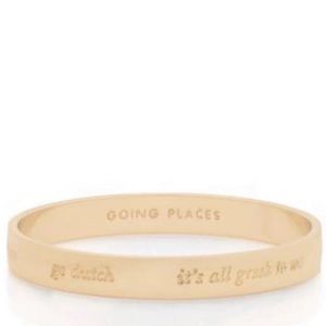 $78 Kate Spade idiom  ‘GOING PLACES’ Idiom Bangle Bracelet